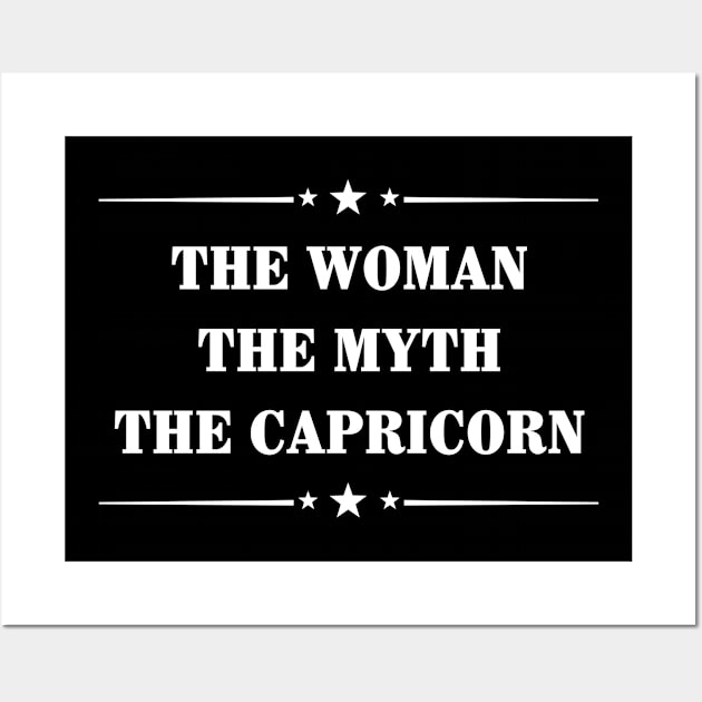 The Woman the Myth The Capricorn Wall Art by Stoney09